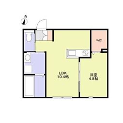 ジオランド 1LDKの間取図画像