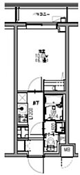 S-RESIDENCE行徳courant 1Kの間取図画像