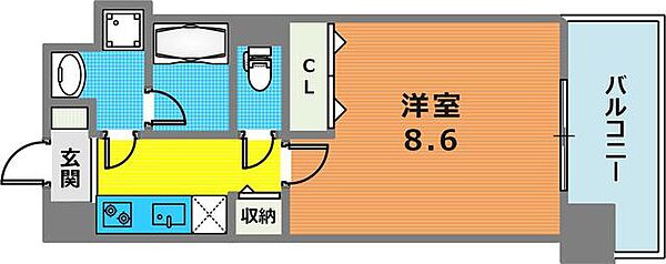 スプランディッド王子公園 508｜兵庫県神戸市灘区倉石通３丁目(賃貸マンション1K・5階・29.14㎡)の写真 その2