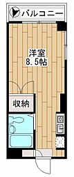 トポス.M.駒沢 ワンルームの間取図画像