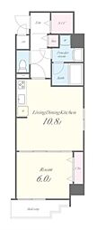 Graceland 1LDKの間取図画像