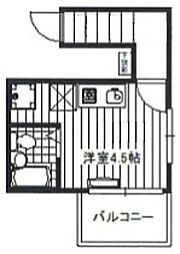 NDホームサンタモニカ ワンルームの間取図画像