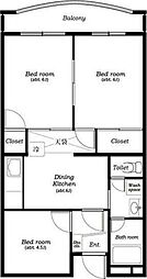 グリーンパークI 2階