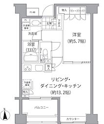 エーデル練馬 1LDKの間取図画像