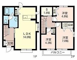 ドルフ桜丘 ＩＩ 1階3SLDKの間取り