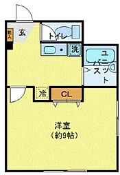 JR埼京線 北赤羽駅 徒歩3分の賃貸マンション 1階1Kの間取り