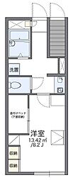 レオパレスプリマベーラ 1Kの間取図画像