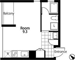 Ａｐａｒｔｍｅｎｔ空 2階ワンルームの間取り