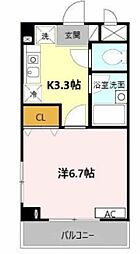 Osaka Metro中央線 大阪港駅 徒歩2分の賃貸マンション 3階1Kの間取り
