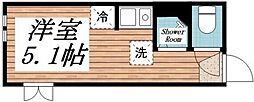 アーバンプレイス東高円寺B ワンルームの間取図画像