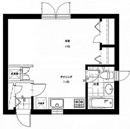 エコステーションハウス並木 1DKの間取図画像
