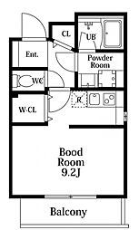 PARKSIDERESIDENCEGYOTOKU ワンルームの間取図画像