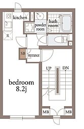 FABRIC三鷹 3階1Kの間取り