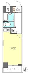 ライオンズマンション上野松が谷第2 ワンルームの間取図画像