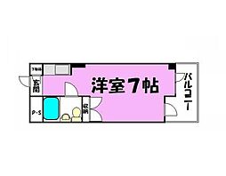 CKすずかけ台 ワンルームの間取図画像