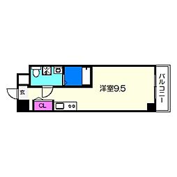 VitaNuova堺 ワンルームの間取図画像