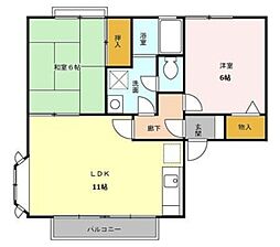 ストークピア 2LDKの間取図画像