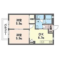 グランメール 00205 ｜ 千葉県柏市布施713-1（賃貸アパート2DK・2階・41.50㎡） その2