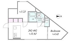 trias515 2LDKの間取図画像