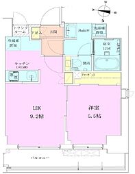 RBM清澄白河レジデンス参番館 1LDKの間取図画像