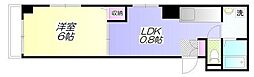 ベルコーポ早稲田 1LDKの間取図画像
