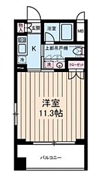 オーベルジュ日本橋 5階1Kの間取り