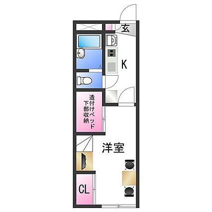 レオパレス西浜_間取り_0