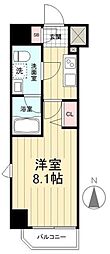 ベルシード池袋本町 1Kの間取図画像