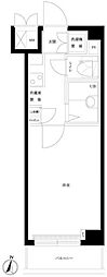 ルーブル新中野 1Kの間取図画像