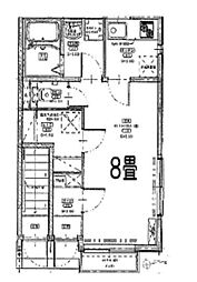AmourNOHZA 1Kの間取図画像