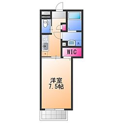 Feliz日根野 1Kの間取図画像