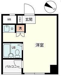 ホーユウコンフォルト板橋本町 ワンルームの間取図画像