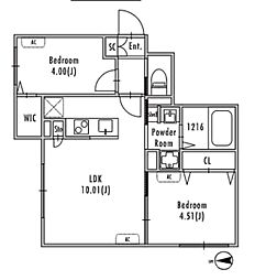 GRANPASEO明大前IV 2LDKの間取図画像