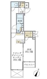 ビューテラス茗荷谷 1LDKの間取図画像