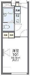 レオパレスBamboo 1Kの間取図画像