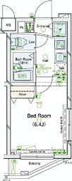 セントパレス方南町 1Kの間取図画像