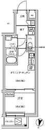 REGOLITH IKEGAMI 1DKの間取図画像