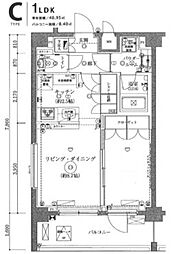 セジョリ鷺宮 1LDKの間取図画像