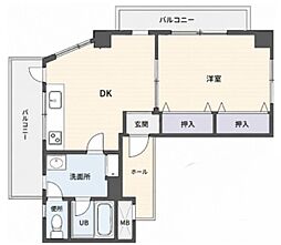 ガーデニア本駒込 1DKの間取図画像