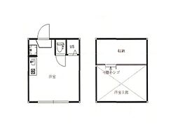 ソフィアライト 1階ワンルームの間取り