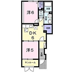 間取図画像 2DK