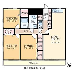 ヴィラコーヨー 6階/-