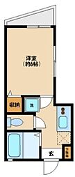 セレーノ武蔵小杉 1Kの間取図画像