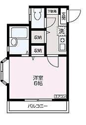 グリフィンドール 1Kの間取図画像