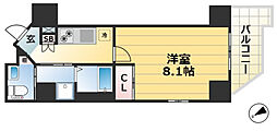 ラナップスクエア湊川公園 1Kの間取図画像