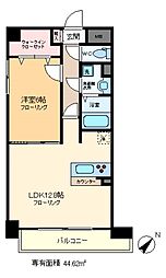 サニーコート向島 1LDKの間取図画像