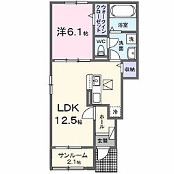 セレニア 1LDKの間取図画像
