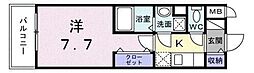 スアヴィス谷在家 1Kの間取図画像