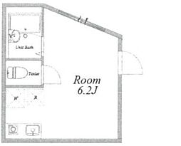 JTレジデンス荒川町屋II 1階ワンルームの間取り