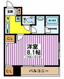 TIARA 1Kの間取図画像